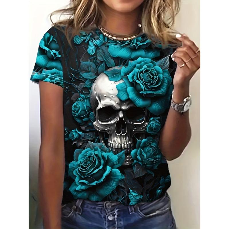 

Women s Printed T-shirt, Casual T-shirt XL