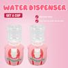 2PCS Mini Water Dispenser Toy Small Desktop Cute Water Dispenser Miniature Home Decor for Boys and Girls
