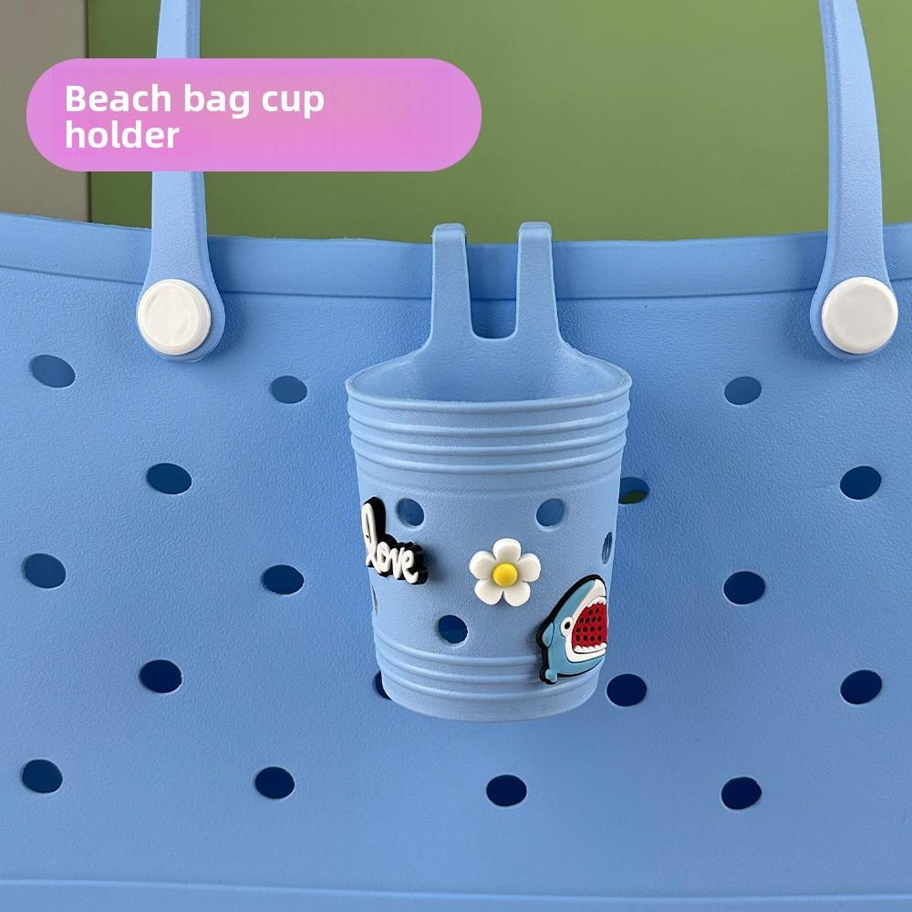 Portable Eva Beach Bag With Water Cup Holder And Waterproof Material For Summer Beach Days