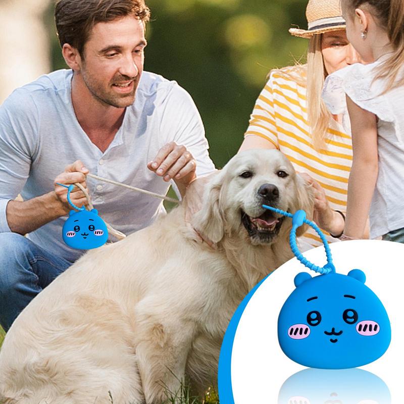 Portable Treat Bag For Dogs Cartoon Silicone Dog Food Bag Cute Pet Snack Pouch Multipurpose Puppy Food Bag For Cookies Dry Meat