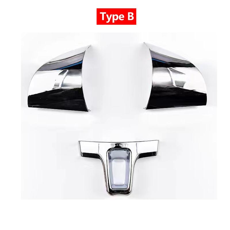 ABS Carbon Fiber Steering Wheel Cover Protective Trim For VW Golf 6 MK6 Passat B7 CC Jetta Bora Polo Tiguan Caddy Touran Sharan