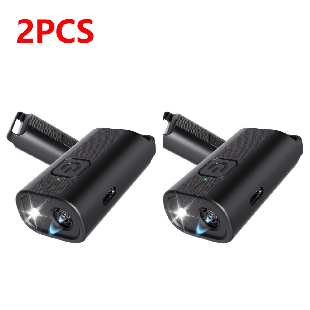Mini Dog Bark Deterrent Device Rechargeable Ultrasonic Anti-Barking Device Dog Repeller with LED Flashlight Dog Trainer Supplies