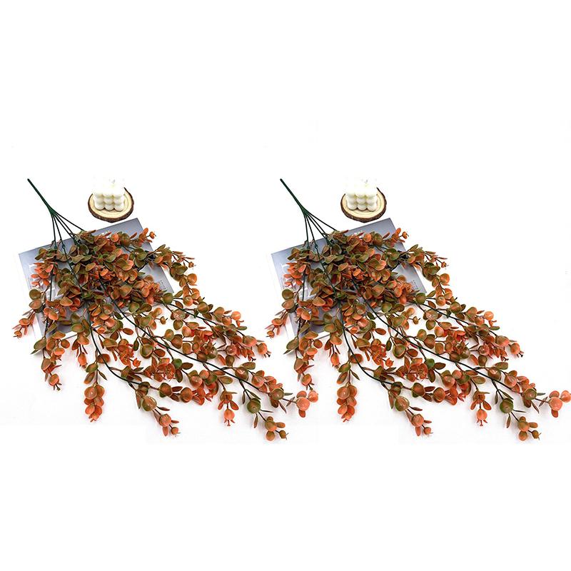 1-4pcs  Artificial Flower Plant Eucalyptus Rattan Vine Hanging Plants Home Garden Decoration Halloween Christmas Decoration 2025