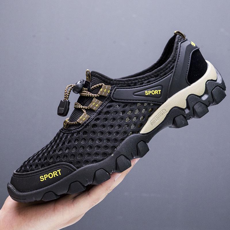 Men's Fashion Wading Shoes Outdoor Sports Shoes Mesh Breathable Casual Beach Men's Shoes