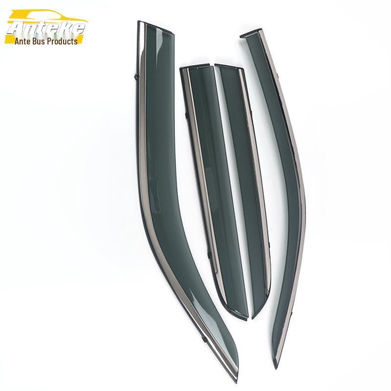 Haima Knight Rain Guards: 3D Stainless Steel Trim & Deflector Stickers for Car Decoration