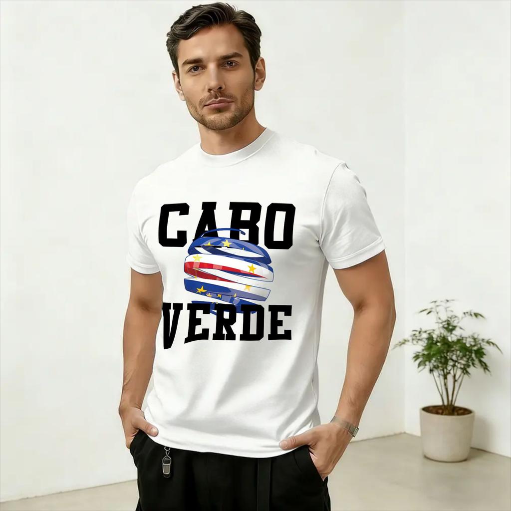 Unisexs Cabo Verde Art T Shirt Cotton Clothing Humor Short Sleeve Round Neck Tees New Arrival TShirt
