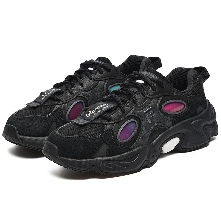 Fila Fusion Raccoon Trend Sports Low-Top Lifestyle Shoes Men Sneakers Black T12M241117FBP