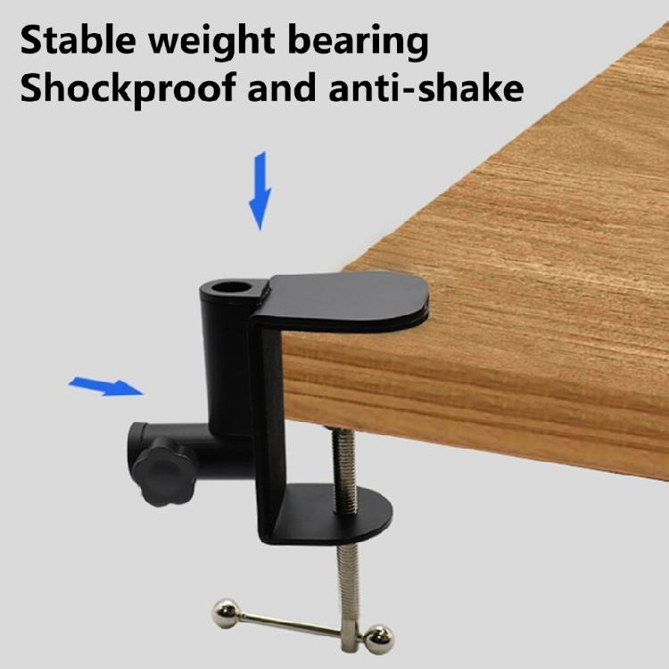 Zuverlässige Aluminium-Tischklemme für Mikrofon-Setups mit einfacher Einstellung und Stabilität, Multifunktionskompatibilität