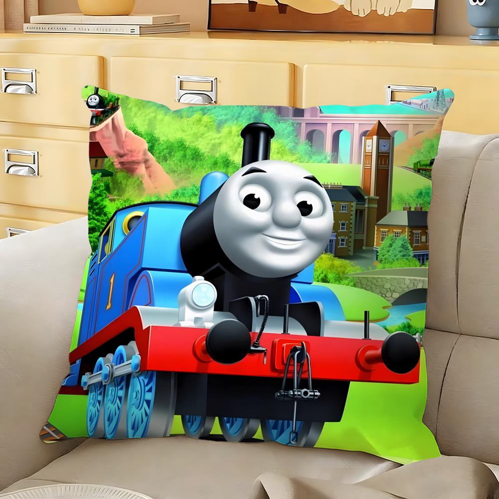 

TThomas The Train Cushion Cover Soft Durable Reversible Pillow Cover Home Car MultiScene Daily Comfort Pillowcase 30X30cm