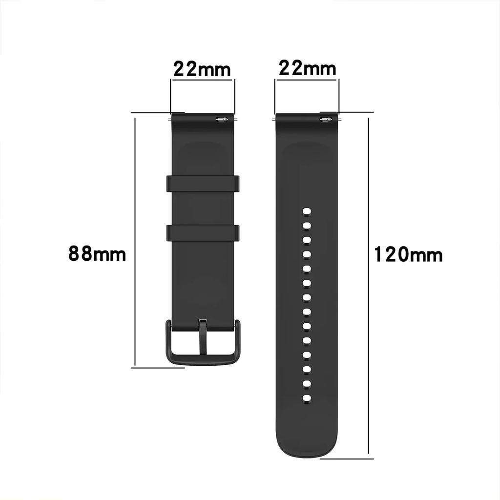 22mm Sports Silicone Strap for Redmi Watch 5 Active Band Bracelet for Xiaomi Redmi Watch 3 Active 3 Lite Wristband Accessories