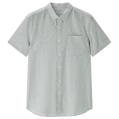 Men's Cotton Linen Short Sleeve Shirt