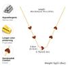 Chic Collana Choker a Cuore per Donna, Collane a Catena Placcate Oro in Acciaio Inossidabile, Gioiello alla Moda Regalo