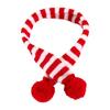 Pet Cats Collar for Christmas Puppy Scarf with Pom-Pom Dog Dress Up Accessori