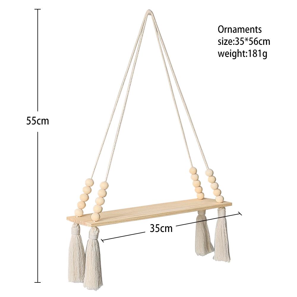 Wooden Storage Rack Wall Hanging Shelves Plant Floating Wall Shelf Rustic Wood Shelves Bedroom Living Room Home Decorations Gift