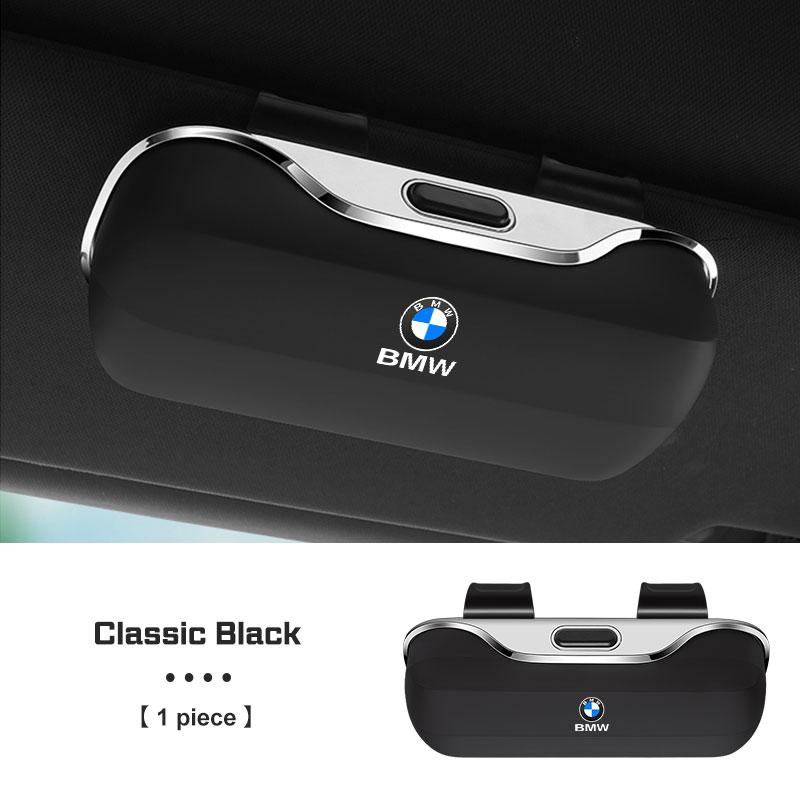 For BMW 1 2 3 4 5 6 7 Series X1 X2X3X4 X5 X6 X7 F48 E70 E90 E60 G30 G20 I7 Press Switch Car Glasses Box Sun Visor Glasses Holder