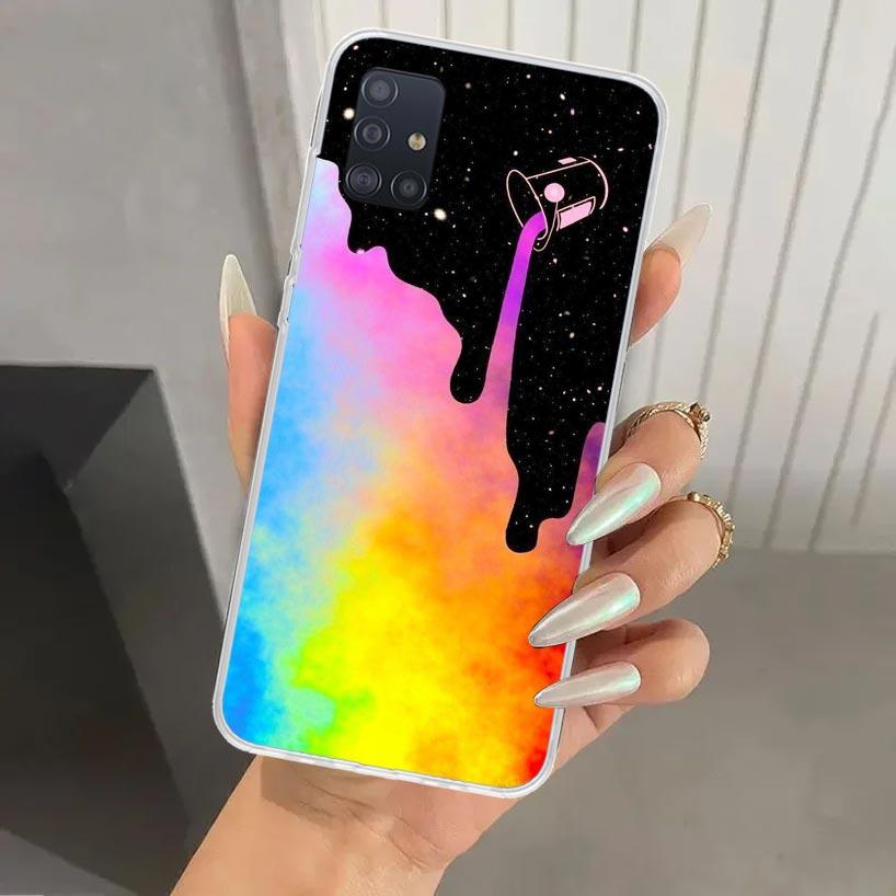 Love Is Love LGBT Rainbow Phone Case for Samsung Galaxy A52 A32 A22 A12 A02S A50S A30S A10S Note 20 Ultra 10 Plus S10 A31 A20 A7