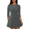 Women's Fashion -Color Casual Dress