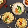 Korean Style Noodles Cooking Pot With Cover Comes and Eating Utensils Portable Stainless Steel Soup Pot