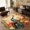 Covor rotund păun covor living acasă dormitor noptieră stil chinezesc studiu covor rotund chinezesc