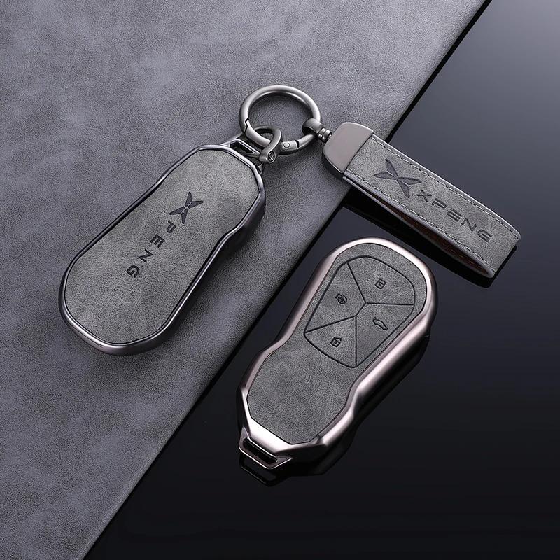 

For Xpeng Xiaopeng P7 X9 G6 P7i P5 G3i G9 High-End TPU Key Case Cover Keychain Protection Shell Bag Car Accessories