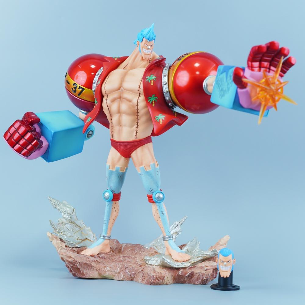 

28.5См/11.22 Дюймів Аніме Фігурка One Piece Френкі Фігурки Дії ПВХ Статуя Настільна Прикраса Колекція Модель Іграшки Подарунки