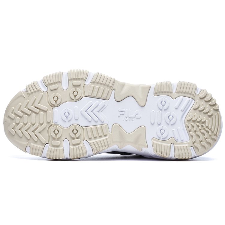 Fila Predator 2 Fabric Synthetic Leather Retro Sports Low-Top Lifestyle Shoes Women Sneaker Rain-Mist-Gray Cashmere-Blue F12W232140FNA