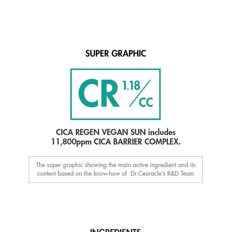 Dr. Ceuracle - Cica Regen Vegan Sun