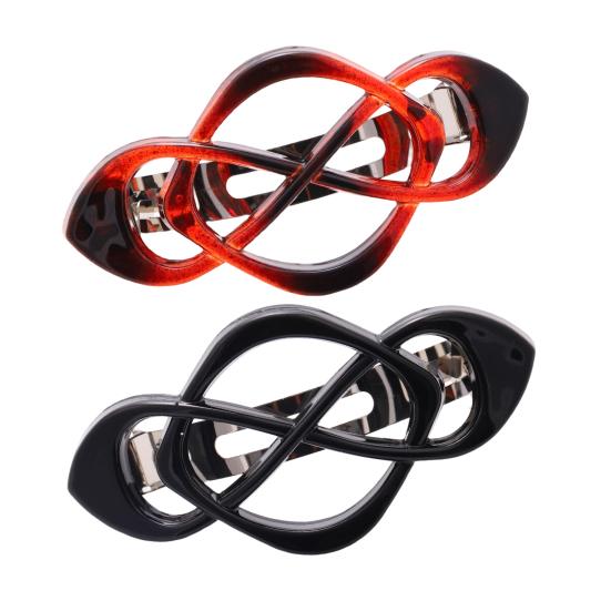 2Pcs Vintage Hair Barrettes French Style Hair Clips Women Girls