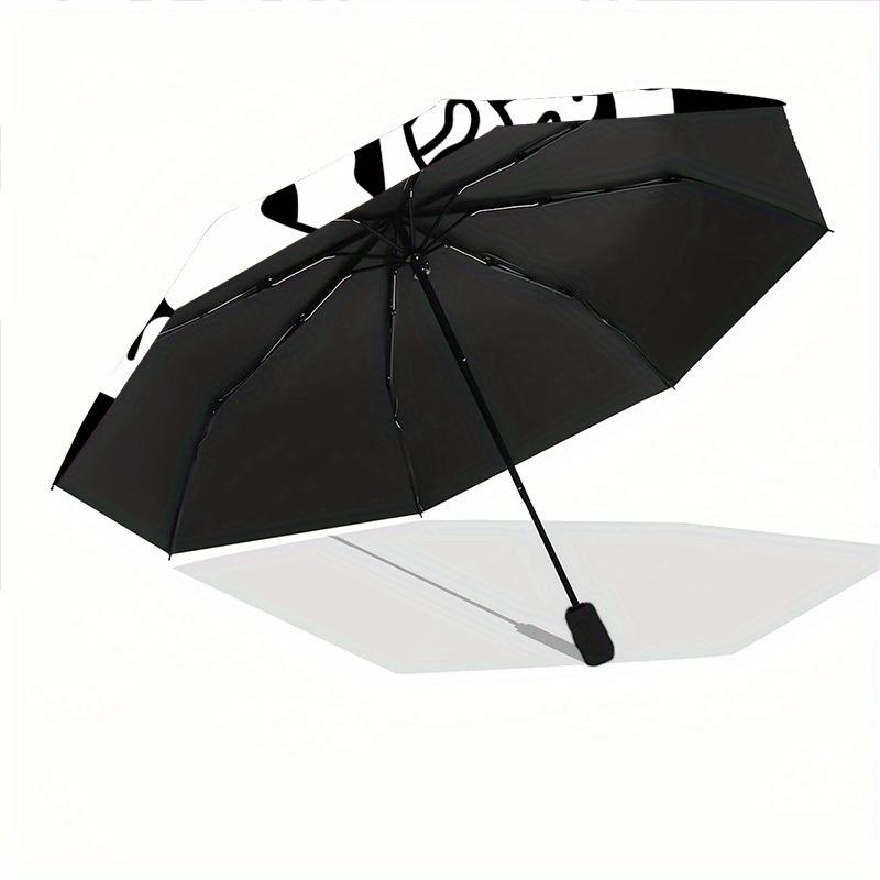 1pc Skull Cats Automatic Open/Close Umbrella, Portable Folding Umbrella for Travel, Themed Events, It Is Suitable As a Gift for Various Festivals, Out