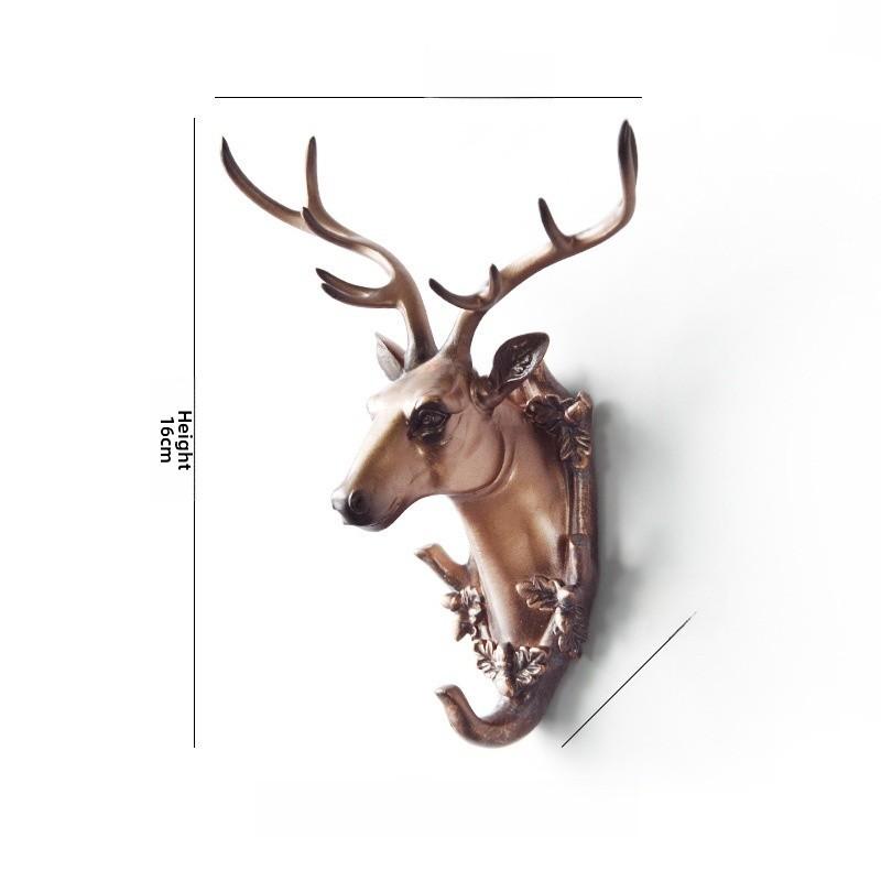Wall Head Animal Hook Resin Decorative Hanger For Home Bedroom Office Decor