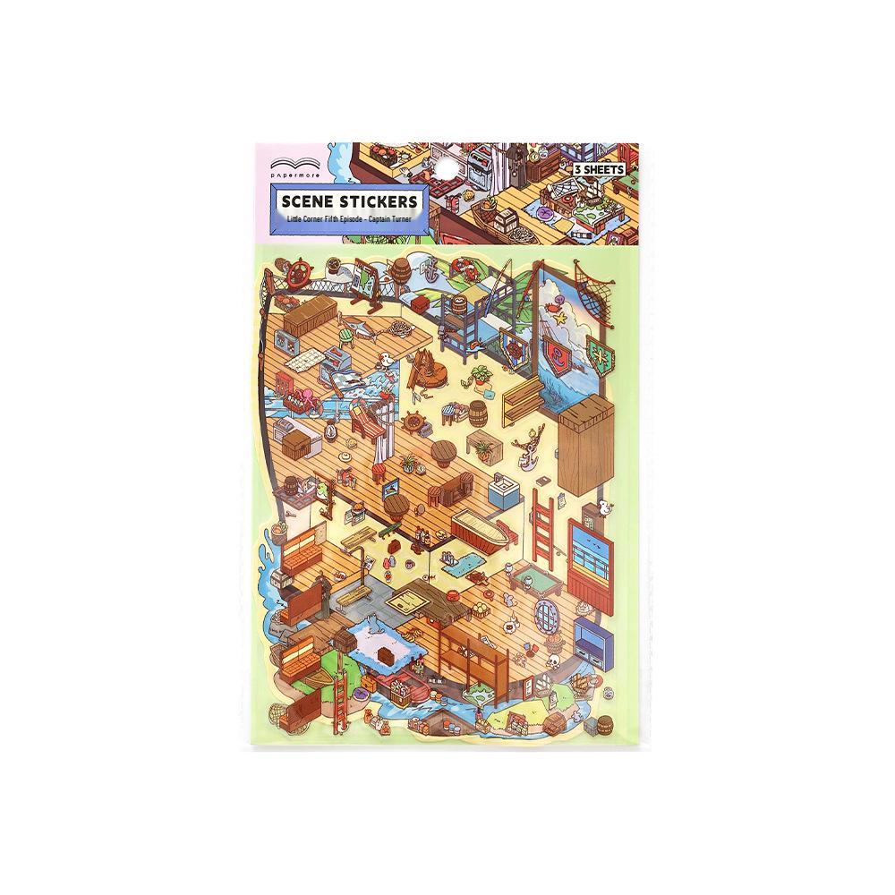 Jiji PaperMore 5th Series 2.5D Scenery Journal Stickers