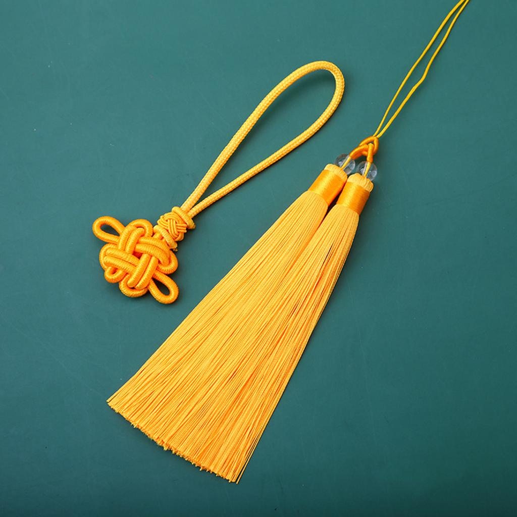 Traditional Chinese Knot Tassels for Festive Decoration Car Interior Hangings Two Color Hanging Rope Decorative Pendant