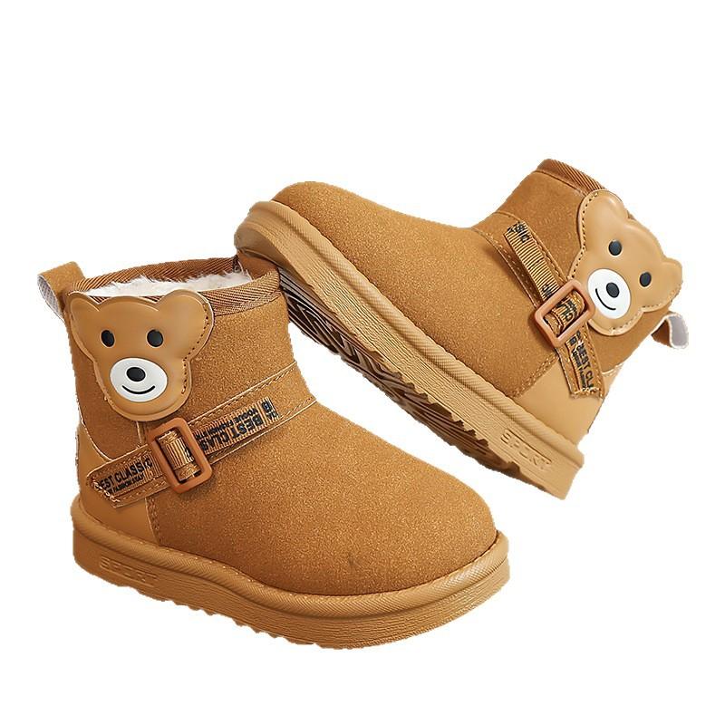 Children's snow boots girls' cotton boots boys' cotton shoes winter new boots women's warm large cotton velvet classmates