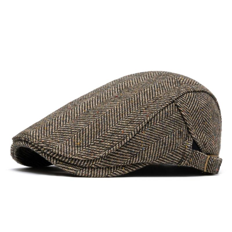 Men's Newsboy Cap British Vintage Beret Forward Cap