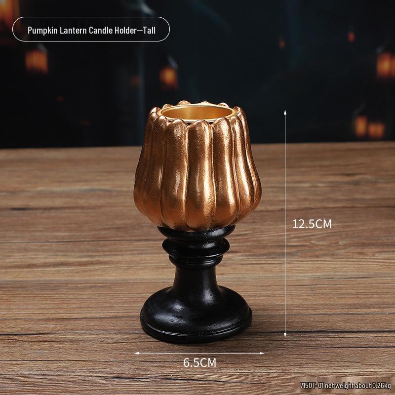 Cross-Border Halloween Skull Resin Ornament - Ghost Festival Decoration for Desktop and Entrance