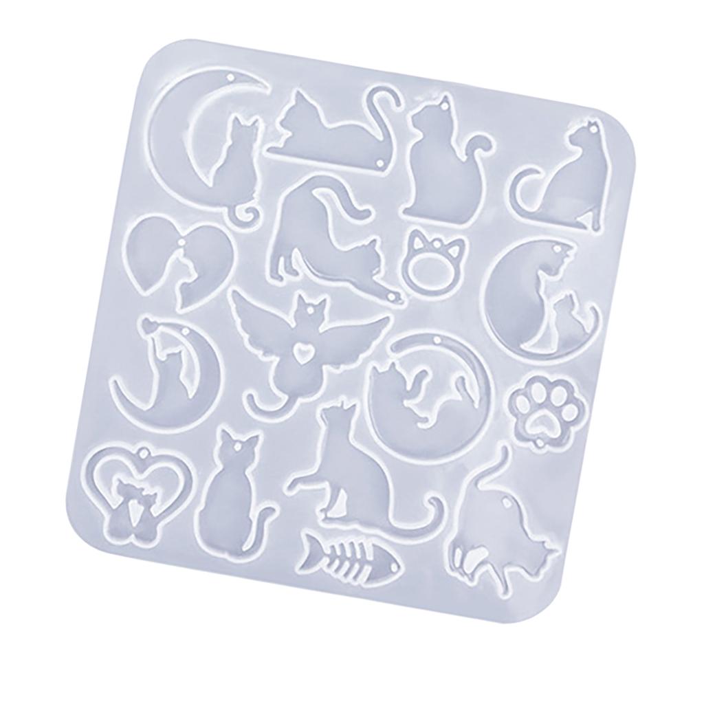 Resin Mould Jewelry Silicone Mould Animal Pendant Silicone Mold for Epoxy Resin Keychains Necklace Earring Charm Making