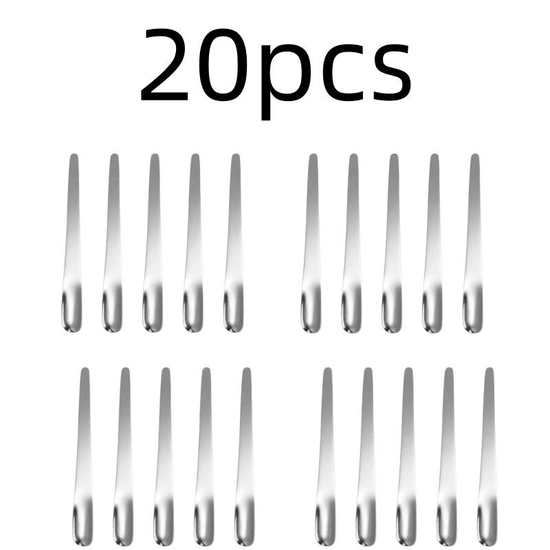 Tea Spoon Stainless Steel Flat Espresso Dessert Small Coffee Scoop Mixer Stirring Bar Kitchen Tableware