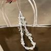 Korean Cute White Star Pearl Beads Phone Chain Trendy Pendant For iPhone For Camera Universal Accessories Lanyard Hanging Rope