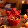 Multi Functional Storage Organizer 3D Printed Ghost Candy Bowl for Halloween Party Decorations, Multi-functional Desktop Decorative Shaped Trinkets &