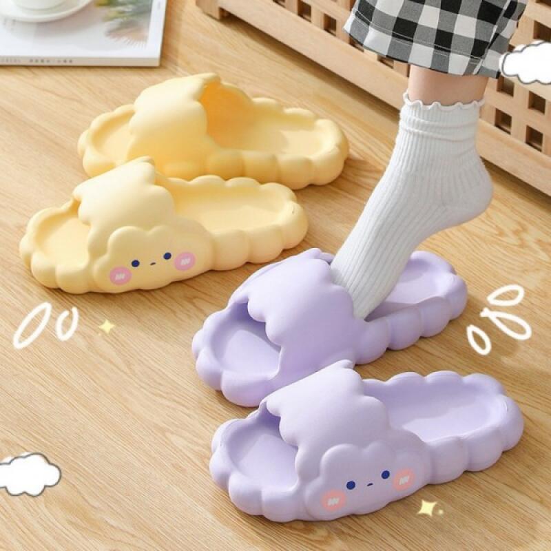 Cloud Slippers Fluffy Indoor Slippers that Prevent Noise Between Floors pink 2630₽
