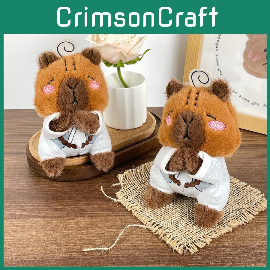 Premium Quality Capybara Plush Keychain Doll Cozy Short Plush Material For Keyrings