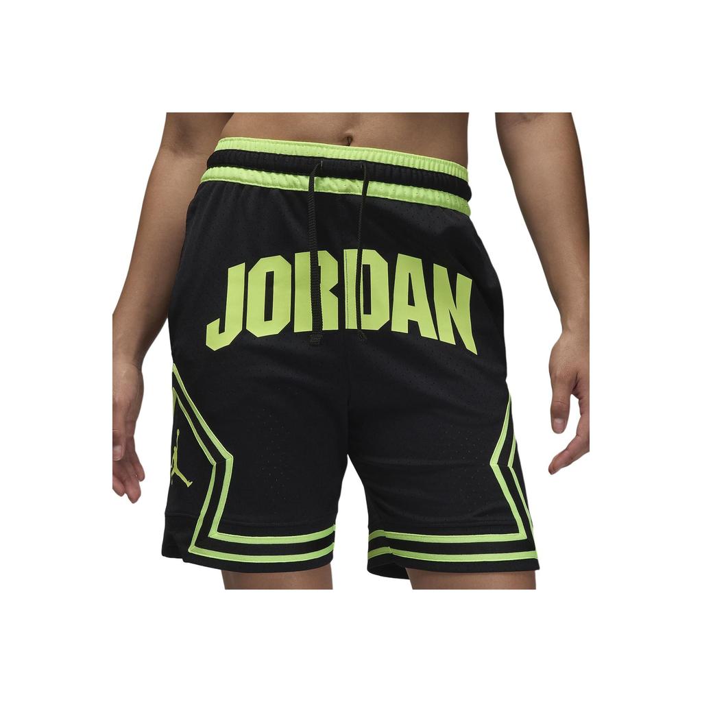 Jordan Sport Diamond Dri-Fit Shorts Black/Yellow Men Streetwear FV8612--010