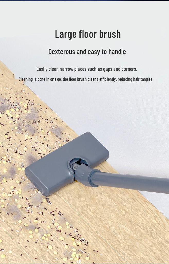 Compact Handheld Vacuum Cleaner: Automatic, High Suction, Pet Hair and Dust Mite Removal, Retractable Cord, Ideal for Home Use