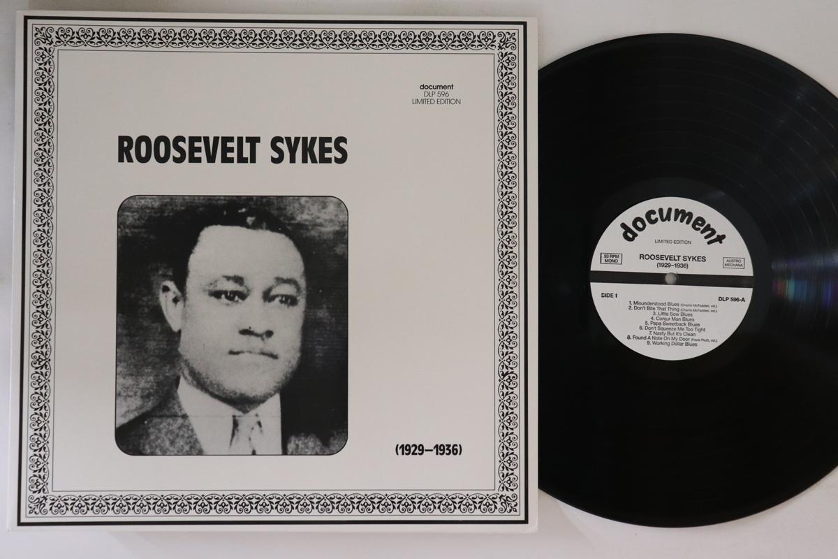 

LP Record ROOSEVELT SYKES - 1929-1936 DLP596 DOCUMENT 1990 Austria Blues Used