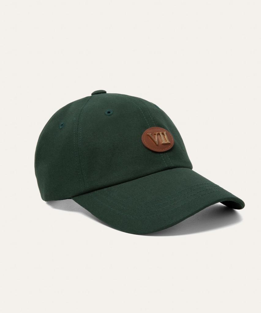 Bibeleude Leather Logo Patch Cap Green