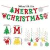 22pcs Red and Green Merry Christmas Banner Merry Christmas Sign Garland Christmas Party Banner Merry Xmas Banner for Christmas Party Decorations