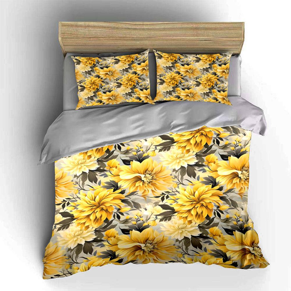 Elegant Floral Three-Piece Set For Home kid s and adults  bedroom decor, Exquisite three-piece bedding set gift 135x200cm