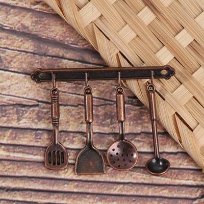 Cookware 1:12 Mini Kitchen Utensils Sets Kettle Mini Kitchen Cooking Kit  Dollhouse Miniatures