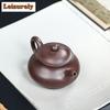 200ml Authentic Yixing Purple Clay Teapots Handmade Pan Pot Raw Ore Purple Mud Kettle With Filter Chinese Zisha Tea Set For Tea
