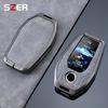 Alloy Leather Car Key Case Cover Keychain for Bmw 5 6 7 Series 530le Gt X3 X4 730li 740 G12 G30 G31 G32 I8 I12 I15 Accessories